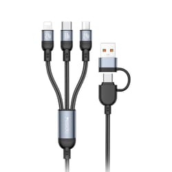 4 in 1 fast charging cable for usb, type c & micro usb