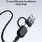 4 in 1 Fast Charging Cable for USB, Type C & Micro USB