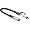 2 in1 Type C OTG Adapter & 8 Pin to USB 3.0 Hub for Fast Data Transfer