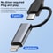 2 in1 Type C OTG Adapter & 8 Pin to USB 3.0 Hub for Fast Data Transfer