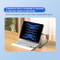 2 in1 Type C OTG Adapter & 8 Pin to USB 3.0 Hub for Fast Data Transfer