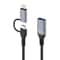 2 in1 Type C OTG Adapter & 8 Pin to USB 3.0 Hub for Fast Data Transfer