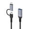 2 in1 Type C OTG Adapter & 8 Pin to USB 3.0 Hub for Fast Data Transfer