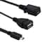 USB 2.0 Micro B Y Splitter OTG & Data Transfer Cable