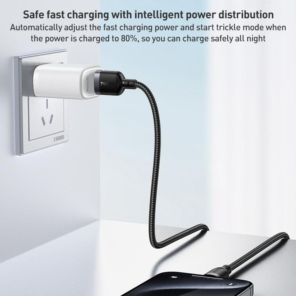 3A USB to Type C Fast Charging Cable Durable & High Speed
