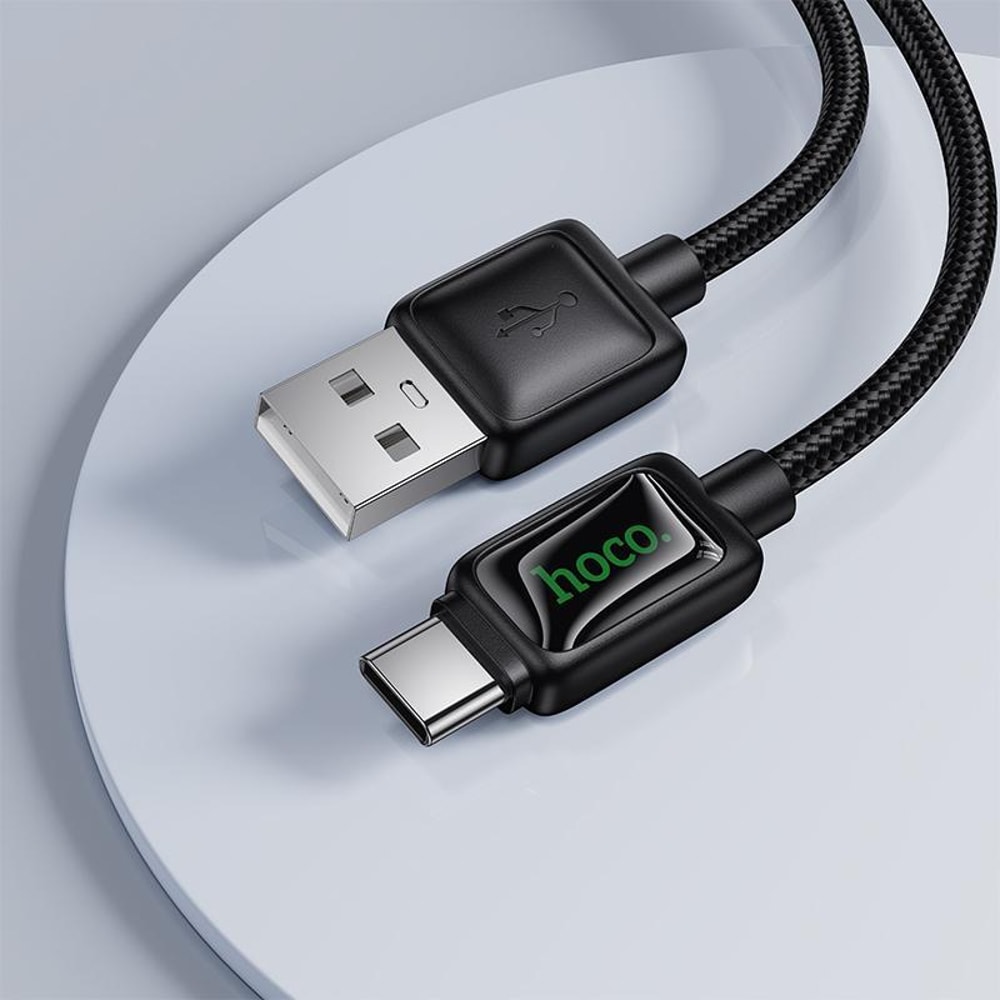Hoco U146 Mundo 12m Fast Charging USB Type C Cable With LED 5