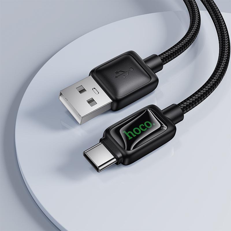Hoco U146 Mundo 12m Fast Charging USB Type C Cable With LED 5