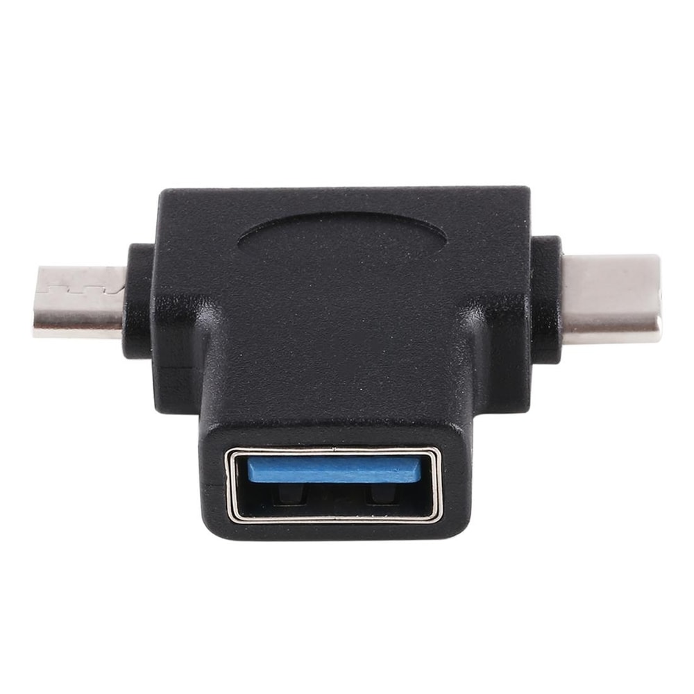 Premium Multi Device USB OTG Adapter USB C to USB 3.0 + Micro USB