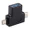 Premium Multi Device USB OTG Adapter USB C to USB 3.0 + Micro USB
