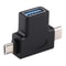 Premium Multi Device USB OTG Adapter USB C to USB 3.0 + Micro USB