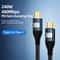 240W Fast Charging Type C To Type C Data Cable PD 31 Nylon Braided 1
