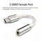 Premium Type C to 3.5mm DAC Cable Hi-Fi Silver Plated Audio Converter