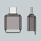 Compact Type C Card Reader for Micro SD & TF Cards