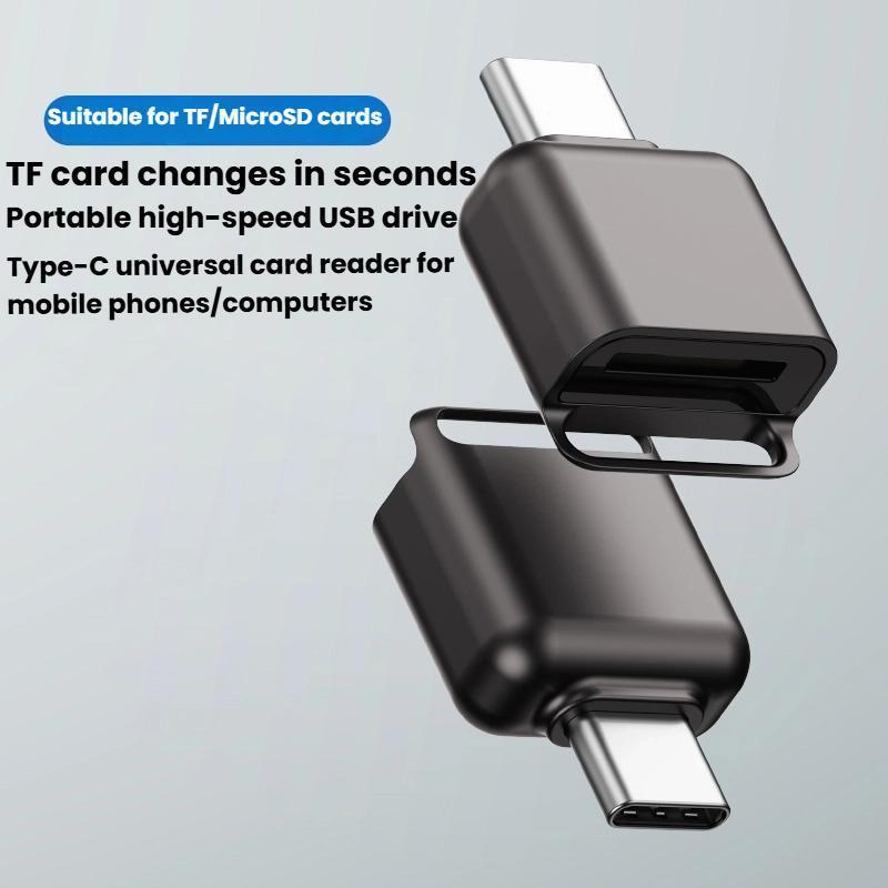Compact Type C Card Reader for Micro SD & TF Cards
