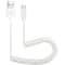 Compact Coiled Micro USB Data Sync Charger Cable Durable Travel Cord 3