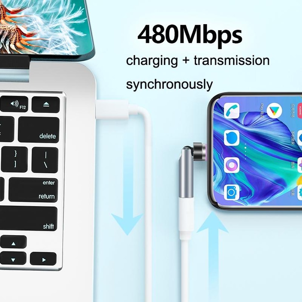 TC57 7Pin USB C Magnetic Cable for Fast Charging & Data Transfer