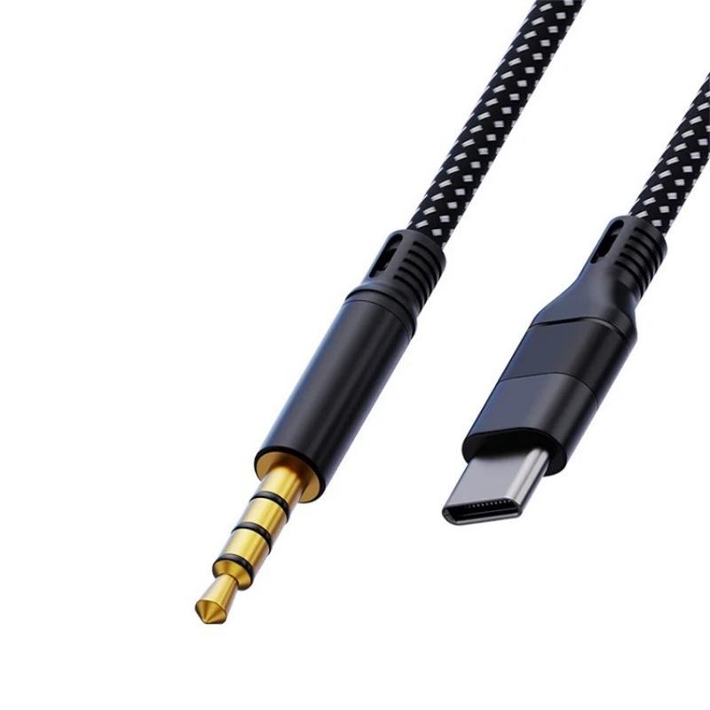 JS 101 USB C Audio Cable Type C to 3.5mm HiFi Braided AUX Cord