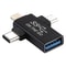3 In 1 USB OTG Adapter For Lightning Micro USB Type C Devices 7