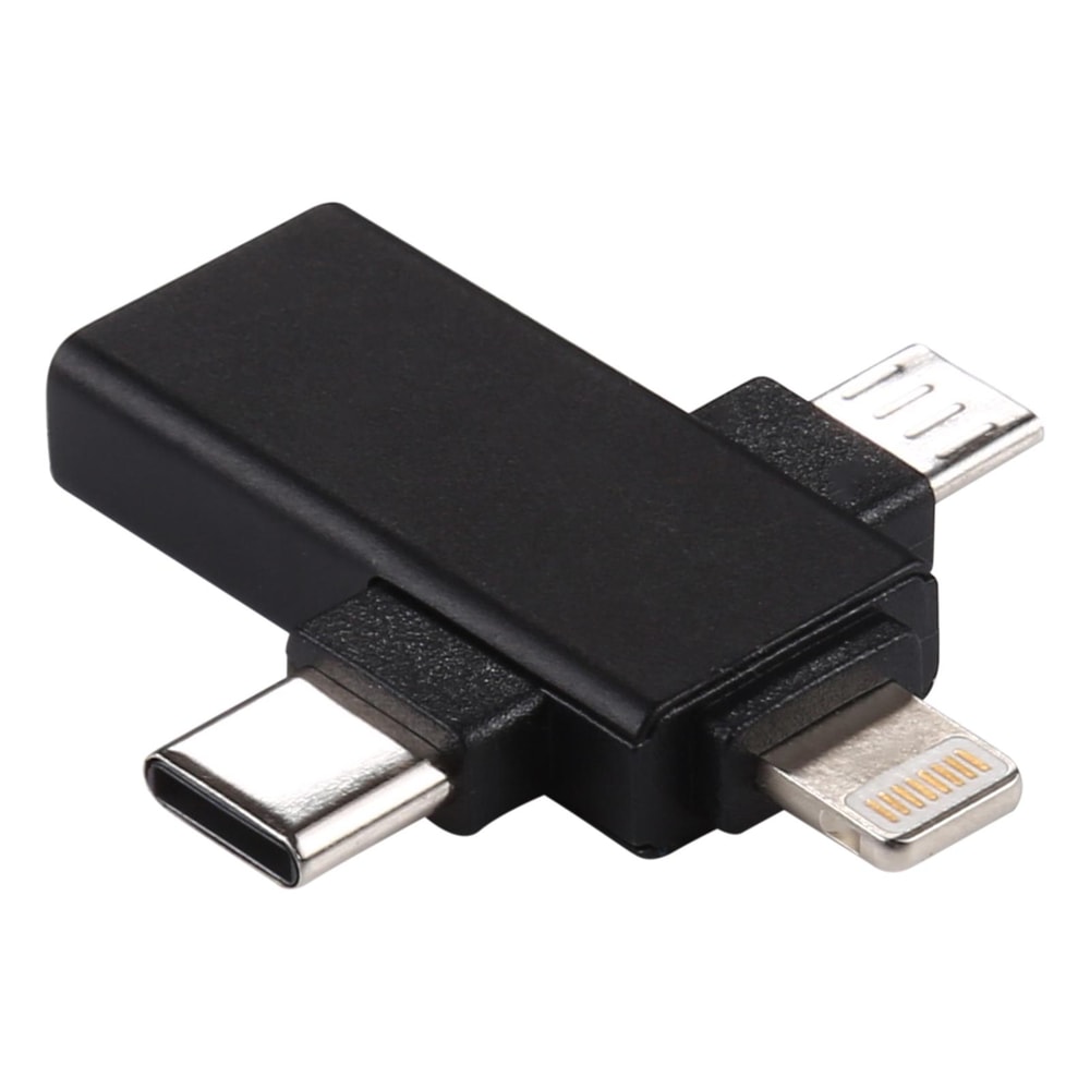 3 In 1 USB OTG Adapter For Lightning Micro USB Type C Devices 4