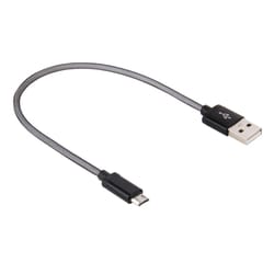 premium metal head micro usb cable fast charging & data sync