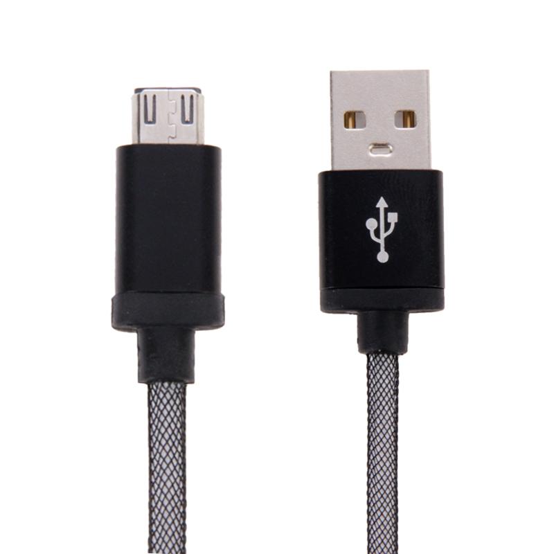 Premium Metal Head Micro USB Cable Fast Charging & Data Sync