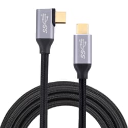 elbow usb c cable fast charging & high speed data transmission