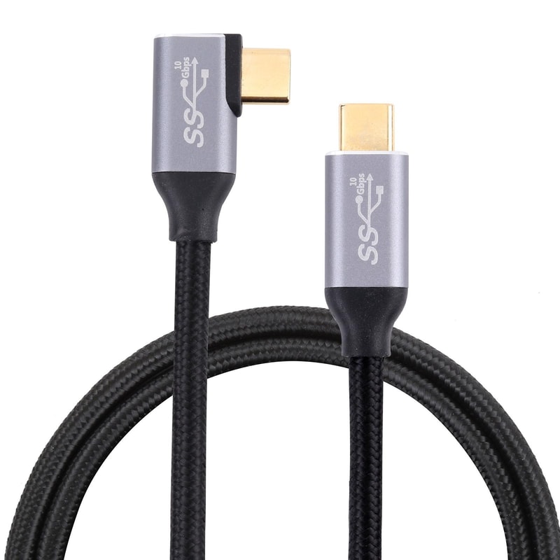 Elbow USB C Cable Fast Charging & High Speed Data Transmission