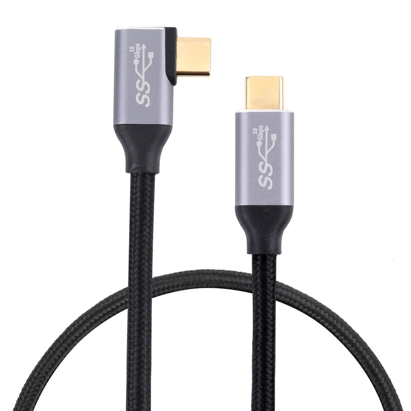 Elbow USB C Cable Fast Charging & High Speed Data Transmission