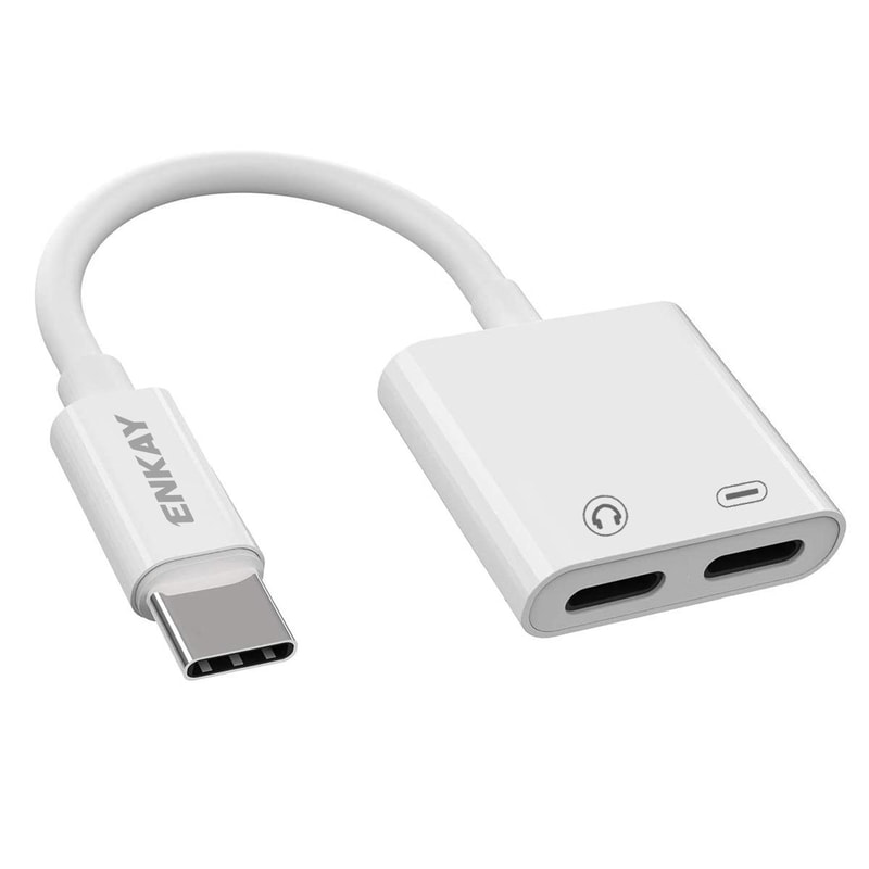 ENKAY USB C Splitter Dual Type C Headphone Charging Adapter 0