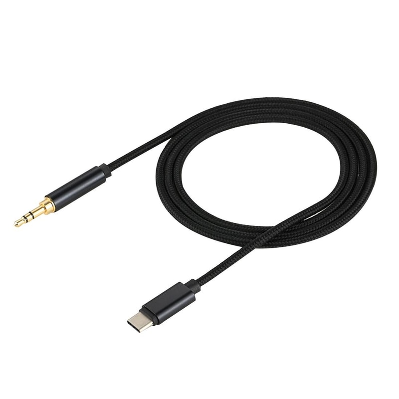 Premium Type C To 35mm Audio Cable Durable Nylon Braided Connector 3