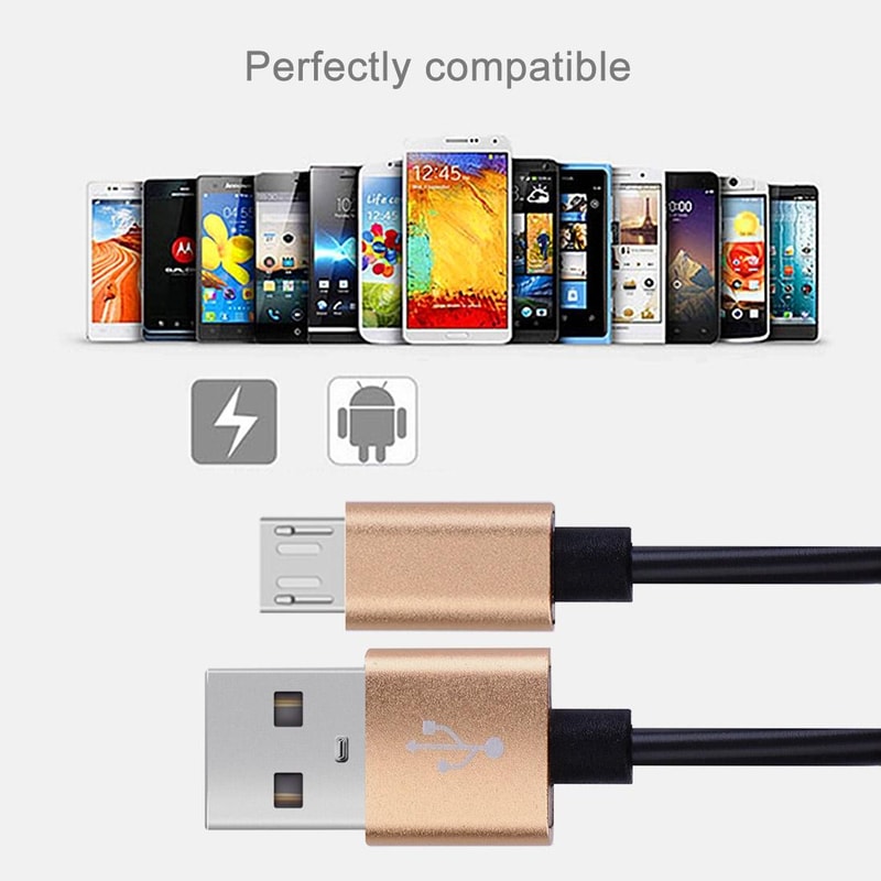 High Speed Micro USB Cable Flexible Elastic Spring 6