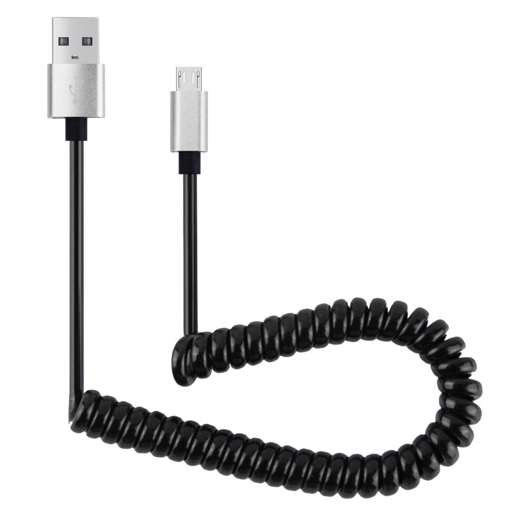 High Speed Micro USB Cable Flexible Elastic Spring 11