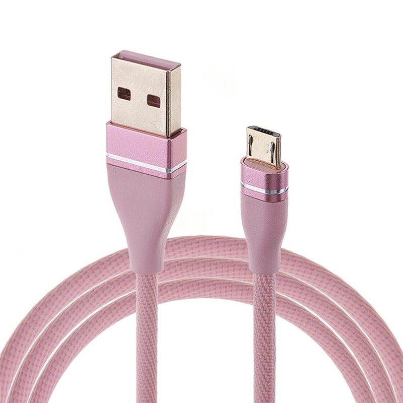 Premium Nylon Braided USB To Micro USB Fast Charging Data Sync Cable 2