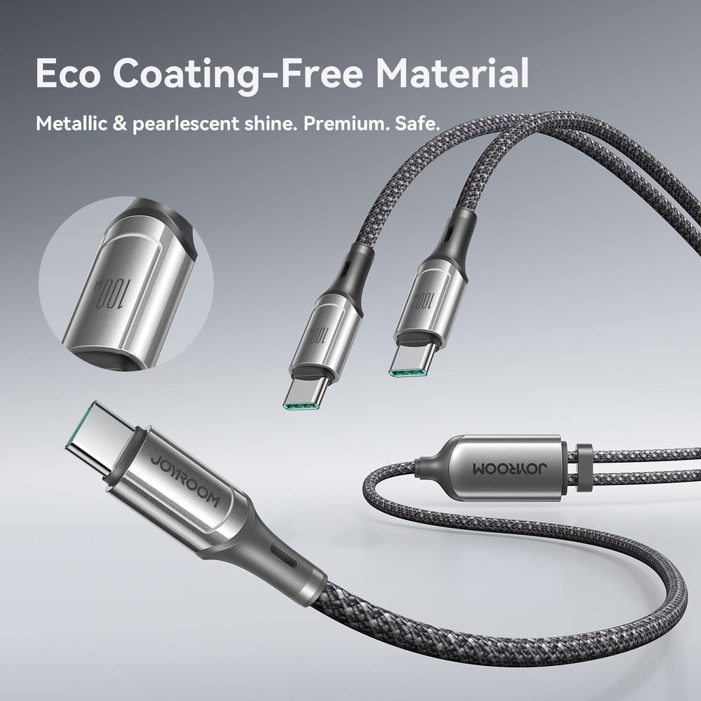 Joyroom RapidX Series 100W Dual USB C Fast Charging Cable with E Marker PD