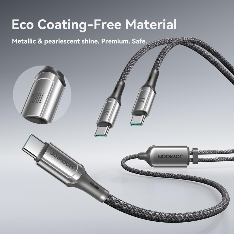 Joyroom RapidX Series 100W Dual USB C Fast Charging Cable with E Marker PD