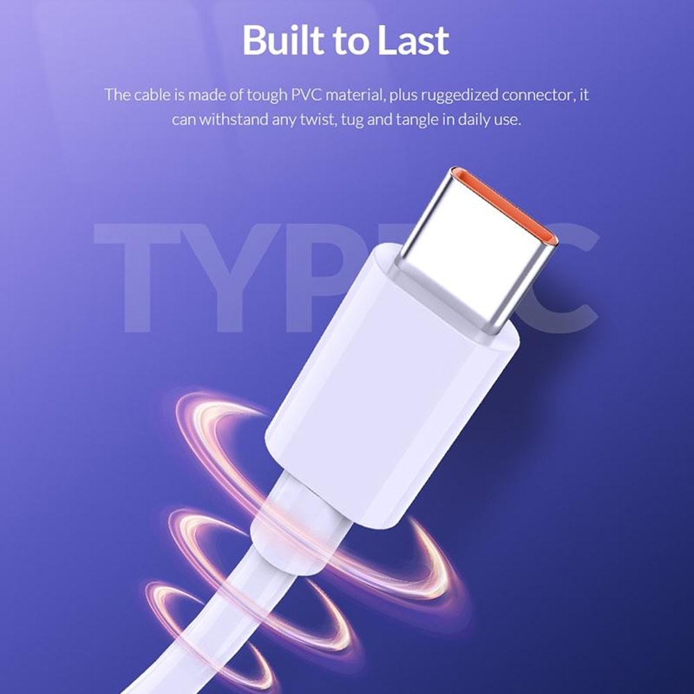 Premium 6A USB C Cable For Fast Charging High Speed Data Transfer 7