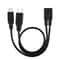 Micro USB Female to USB C Y Cable Adapter for Fast Charging Devices