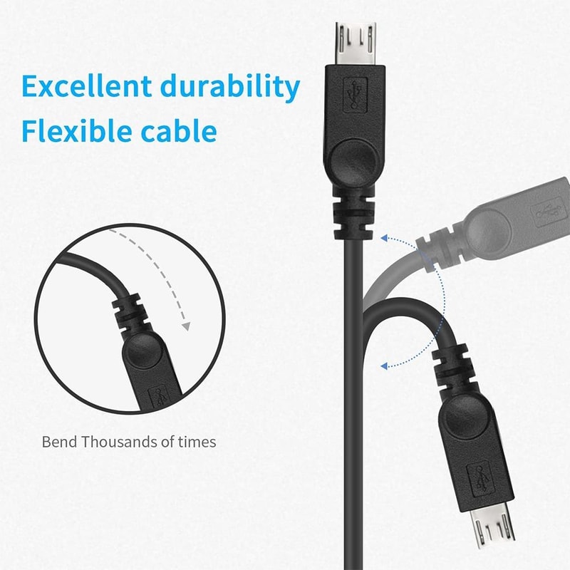Micro USB Female to USB C Y Cable Adapter for Fast Charging Devices