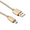 2m Braided Charger Cable Durable Woven Micro USB Data Power Lead 1