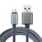 2m Braided Charger Cable Durable Woven Micro USB Data Power Lead 4