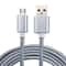 2m Braided Charger Cable Durable Woven Micro USB Data Power Lead 10