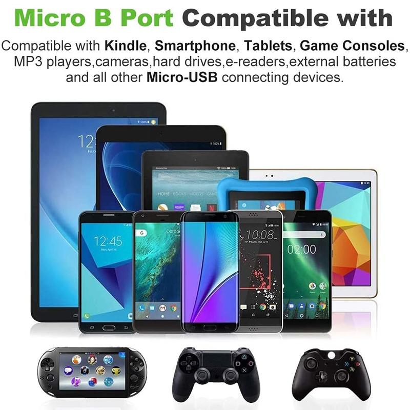 Braided Micro USB Cable Fast Charging USB 20 Data Sync 9