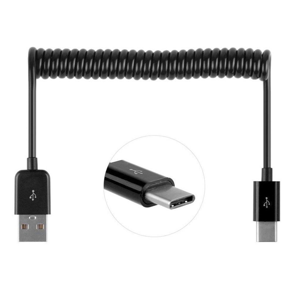 Retractable USB To USB C Cable Portable Charging Data Cable 1