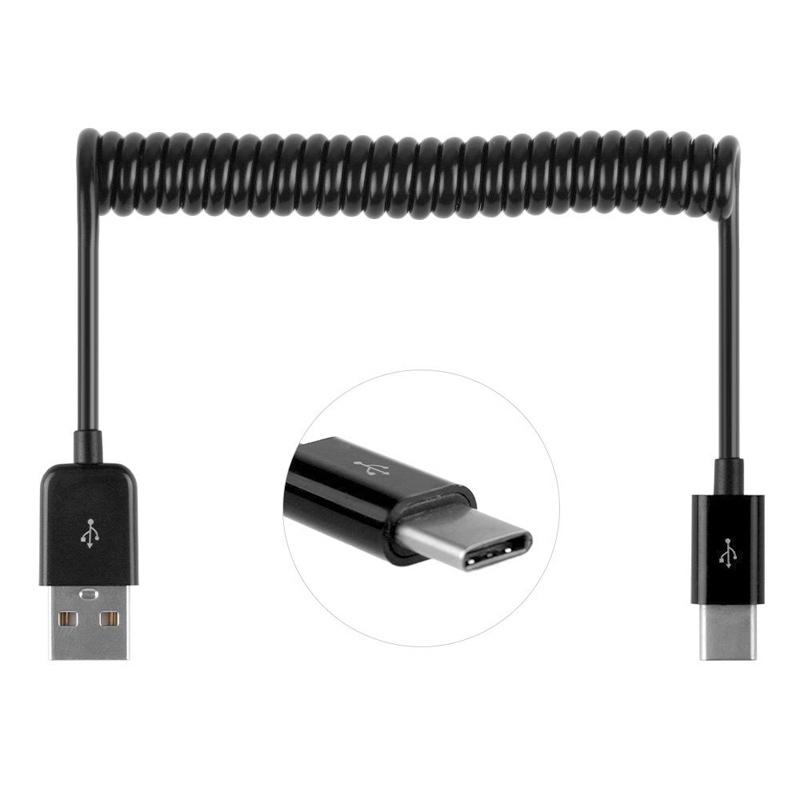 Retractable USB To USB C Cable Portable Charging Data Cable 1