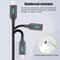 USB C Charging Cable with Automatic Power Off & Durable Zinc Alloy Type C Data Cable