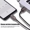USB C Charging Cable with Automatic Power Off & Durable Zinc Alloy Type C Data Cable