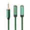 Premium 3.5mm Audio Adapter Cable Dual Audio & Microphone Splitter