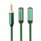 Premium 3.5mm Audio Adapter Cable Dual Audio & Microphone Splitter