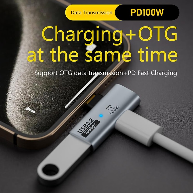 USB C OTG Adapter With 10Gbps Data PD 100W Charging 3