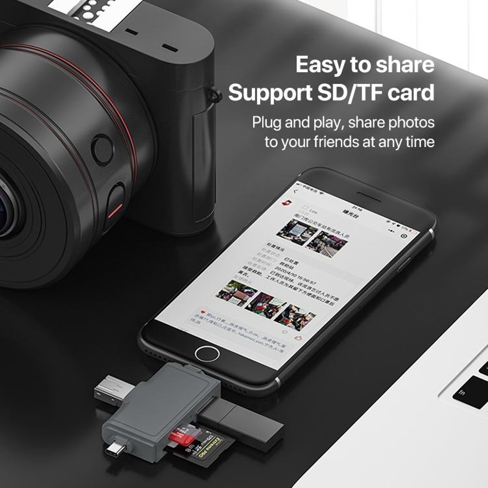 7 In 1 USB 30 Memory Card Reader Adapter High Speed Multi Card Hub 8